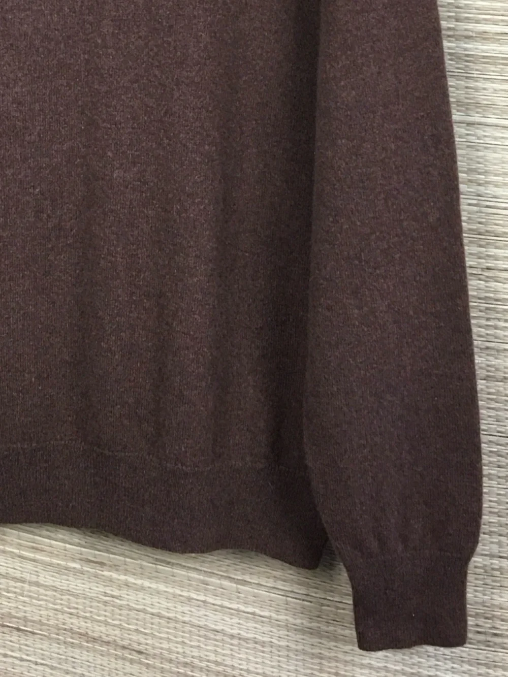 J.CREW 100% Cashmere Crew Neck Sweater In Coffee Size XL